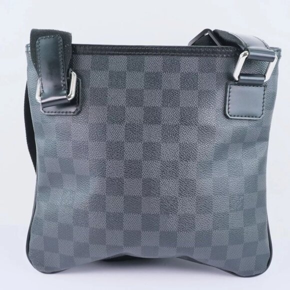 LOUIS VUITTON Tomas Shoulder Bag black/gray Damier Grafitto - Picture 2 of 10